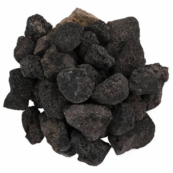 vidaXL Roches volcaniques 10 kg noir 3-5 cm