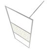 vidaXL Paroi de douche et &eacute;tag&egrave;re Chrome 90x195 cm Verre ESG&Aluminium