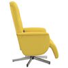 vidaXL Fauteuil inclinable de massage repose-pieds jaune clair tissu