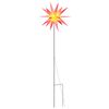 vidaXL Lumi&egrave;re de No&euml;l avec piquet LED pliable rouge 57 cm