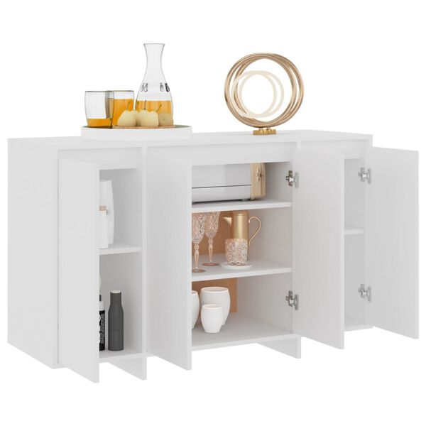 vidaXL Buffet blanc 120x41x75 cm bois d'ing&eacute;nierie