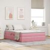 vidaXL Lit avec rangement et matelas Rose 140 x 190 cm Velours
