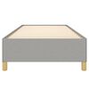 vidaXL Cadre de lit sans matelas gris clair 90x190 cm tissu