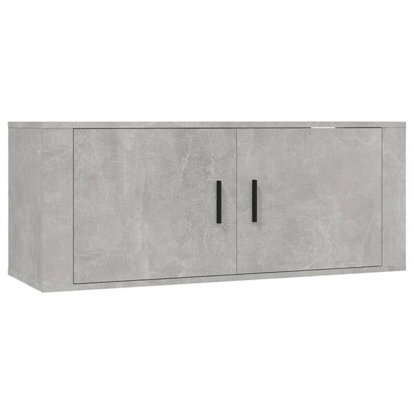 vidaXL Meubles TV muraux 2 pcs gris b&eacute;ton 100x34,5x40 cm