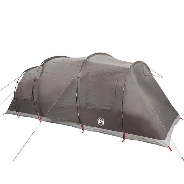 vidaXL Tente familiale tunnel 6 personnes marron imperm&eacute;able