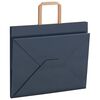 vidaXL Sacs en papier 50 pcs avec poign&eacute;es bleu 32x22x24 cm