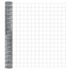 vidaXL Cl&ocirc;ture avec poteau Argent&eacute; 1,6 x 10 m Acier et PVC