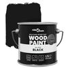 vidaXL Peinture pour bois Noir 16,5 x 16,5 x 15,9 cm Impression murale