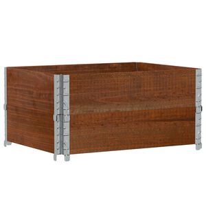 vidaXL Jardini&egrave;re marron 80x60 cm bois massif de pin