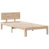 vidaXL Lit biblioth&egrave;que sans matelas 90x190 cm bois de pin massif