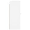 vidaXL Armoires murales 2 pcs blanc bois d'ing&eacute;nierie