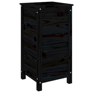 vidaXL Jardini&egrave;re noir 40x40x78 cm bois massif de pin