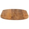 vidaXL Dessus de table 120x50x2,5 cm ovale bois massif de manguier