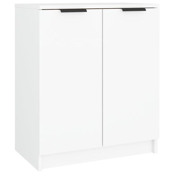 vidaXL Armoire &agrave; chaussures Blanc 59x35x70 cm Bois d'ing&eacute;nierie