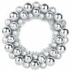 vidaXL Couronnes de Boules de No&euml;l 2 pcs Argent 33 x 33 x 7 cm