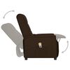 vidaXL Fauteuil de massage Marron Similicuir