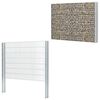 vidaXL Poteaux de cl&ocirc;ture 30 pcs argent&eacute; 200 cm&nbsp;acier galvanis&eacute;