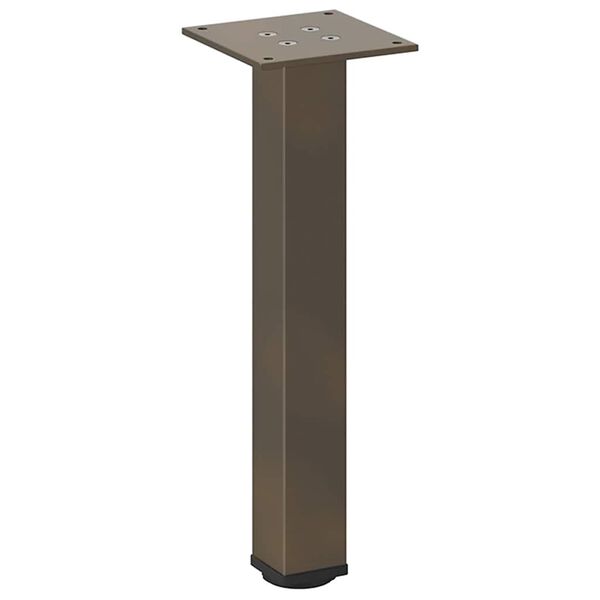 vidaXL Pieds de table basse 4 pi&egrave;ces Acier naturel 30-32 cm Acier