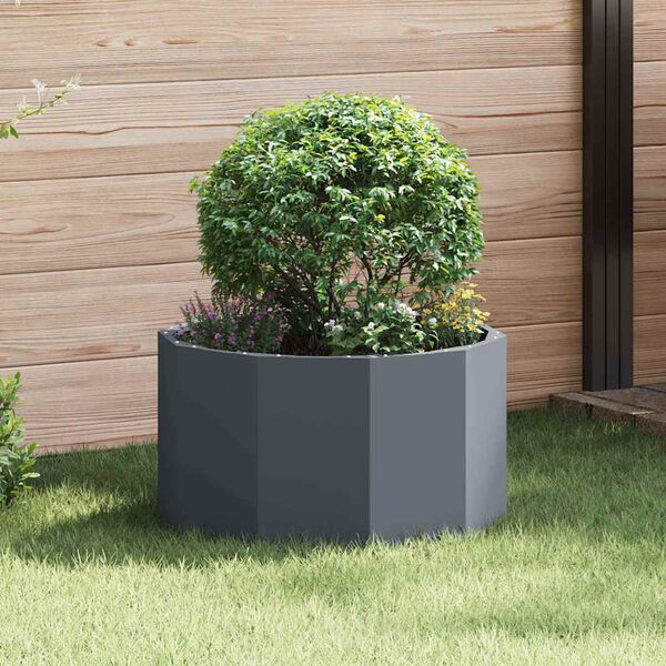 vidaXL Jardini&egrave;re Anthracite 60 x 60 x 35 cm Acier