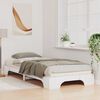 vidaXL Cadre de lit Blanc 100 x 210 cm Pin massif