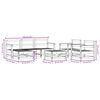 vidaXL Salon de jardin 7 pcs bois massif douglas