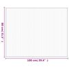 vidaXL Tapis rectangulaire marron 80x100 cm bambou