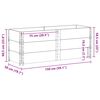vidaXL Colliers de palette 3 pcs gris 150x50 cm bois de pin solide