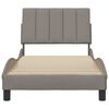 vidaXL Cadre de lit sans matelas Hanko taupe 90x200 cm tissu