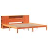 vidaXL Lit biblioth&egrave;que sans matelas cire marron 200x200 cm pin massif