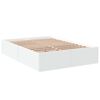 vidaXL Cadre de lit sans matelas blanc 140x190 cm