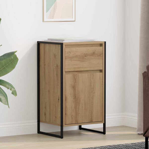 vidaXL Buffet Ch&ecirc;ne artisan 81 x 36 x 150.5 cm Bois d'ing&eacute;nierie