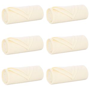 vidaXL Couvertures &agrave; jeter 6 pc Cr&egrave;me 270 x 240 cm 5.44 kg Polaire