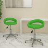 vidaXL Chaises &agrave; manger pivotantes lot de 2 vert similicuir