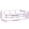 vidaXL Canapé à 3 places Gris foncé 180 cm Velours