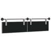 vidaXL T&ecirc;te de lit suspendue Gris clair 210 x 55 x 7 cm Velours