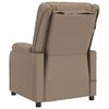 vidaXL Fauteuil de massage Cappuccino Similicuir