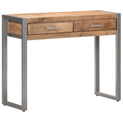 vidaXL Table console 95x35x75 cm Bois de manguier massif