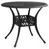 vidaXL Ensemble de bistro 3 pcs Aluminium coul&eacute; Noir
