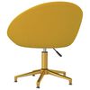 vidaXL Chaises &agrave; manger lot de 2 jaune velours