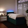 vidaXL Sommier &agrave; lattes de lit avec matelas Vert fonc&eacute; 90x200 cm
