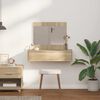 vidaXL Table de Toilette Marron 83 x 40 x 70 cm Bois d'ing&eacute;nierie