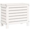 vidaXL Salon de jardin 10 pcs blanc bois de pin massif