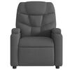 vidaXL Fauteuil inclinable en tissu gris fonc&eacute;