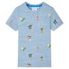 T-shirt pour enfants m&eacute;lange de bleu 140