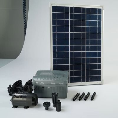 Ubbink Kit SolarMax 1000 et panneau solaire batterie et pompe 1351182