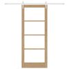 vidaXL Porte coulissante Naturel 86 x 211 cm