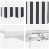 vidaXL Auvent manuel r&eacute;tractable anthracite et blanc 300x250 cm
