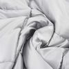 vidaXL Duvet d'hiver Argent&eacute; 140 x 200 cm Satin et Microfibre