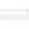 vidaXL &Eacute;tag&egrave;res &agrave; chaussures murales 2 pcs Blanc 59x9x23 cm Pin massif