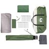 vidaXL Tente de camping tunnel 5 personnes vert imperméable
